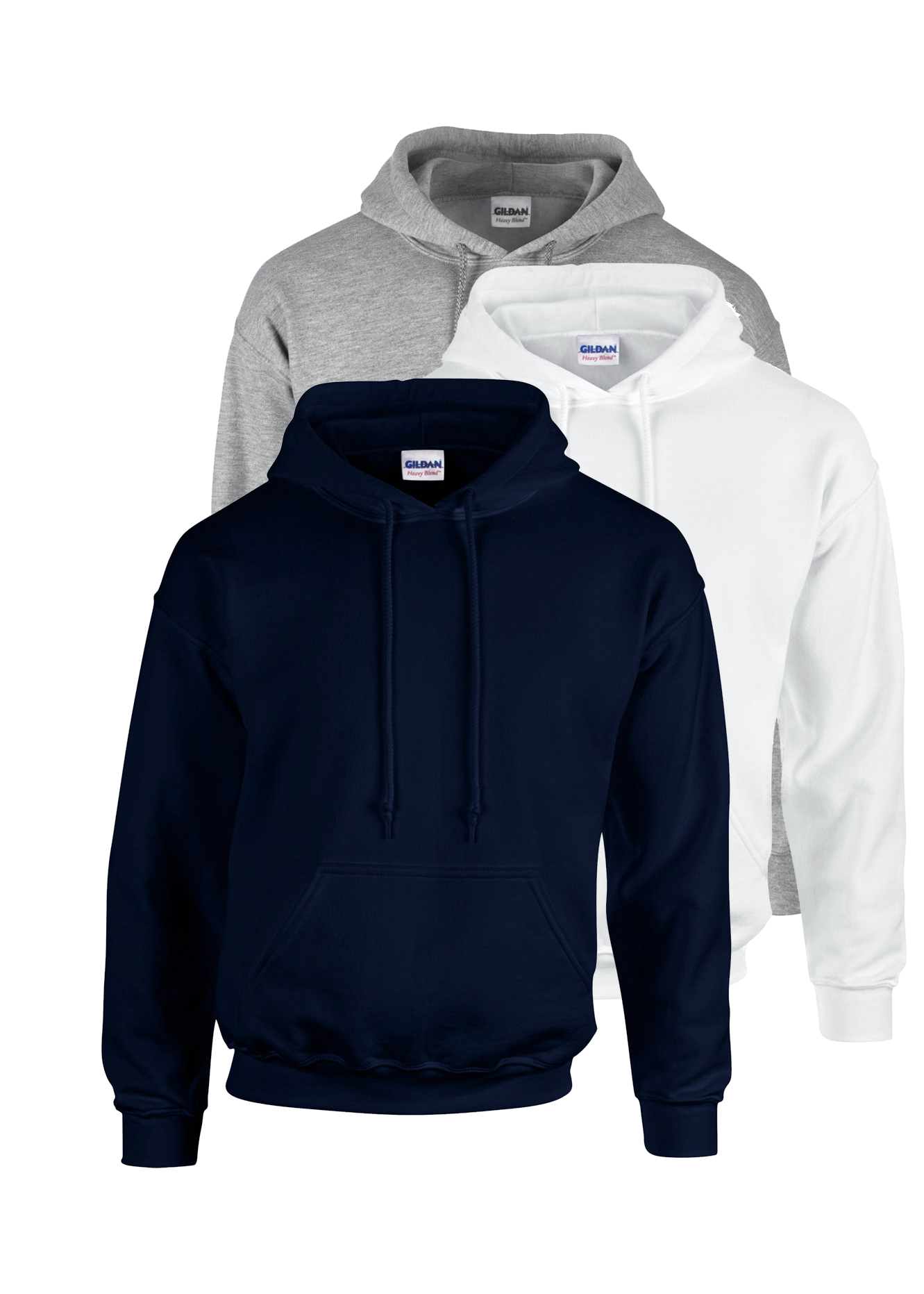 Navy blue gildan hoodie sales
